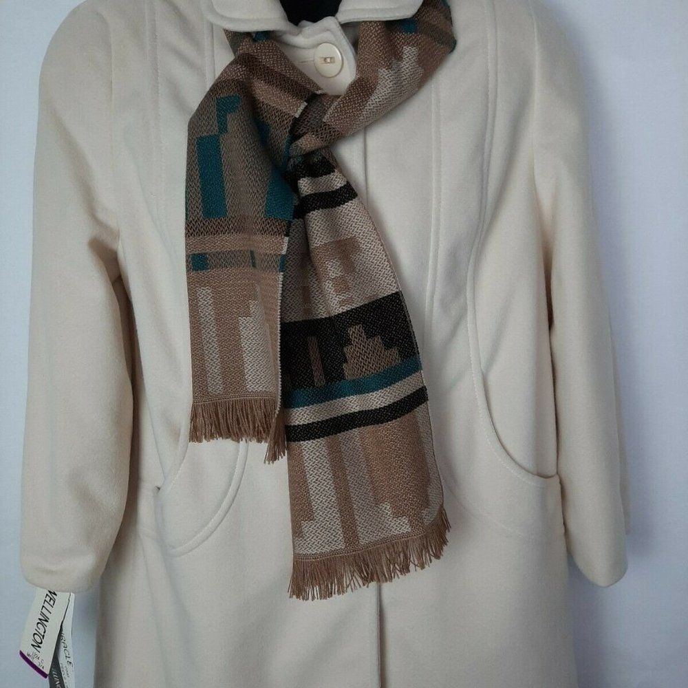 Kash   Miracle Vintage Cashmere Feel   Wellington Cream ‎ Coat   S 3/4 NWT